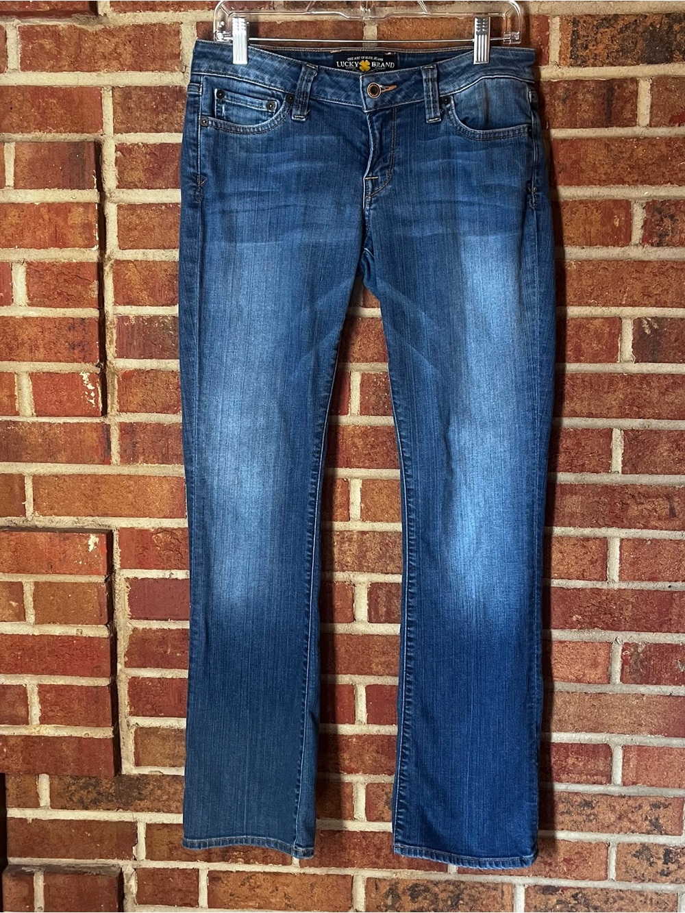 Lucky Brand Women 6/28 Lola Boot Cut Jeans Y2K Medium Wash